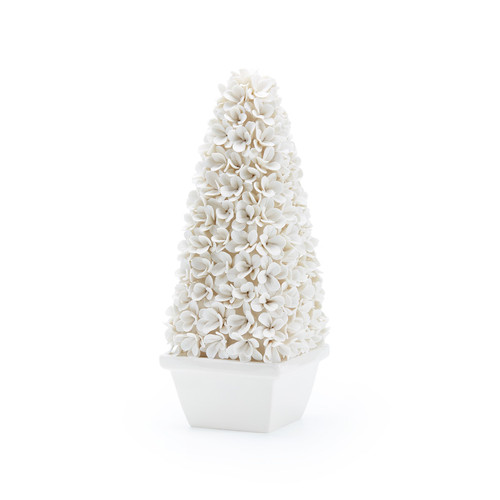 Mayfair Tall Boxwood Topiary, Blanc de Chine