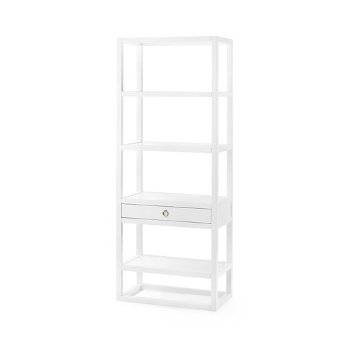 Newport Etagere, White Pearl Newport Etagere, White Pearl
