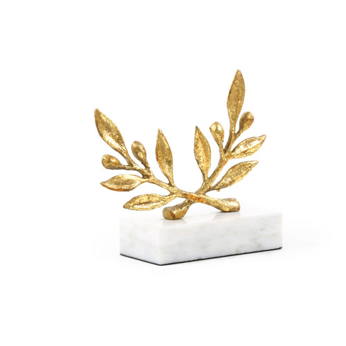 Olive Statue, Gold Leaf