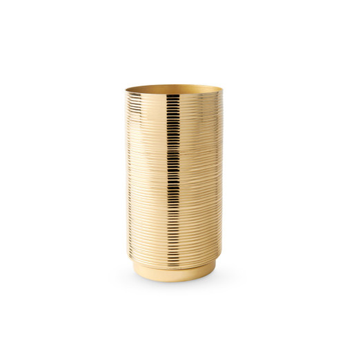 Orosco Medium Vase, Brass