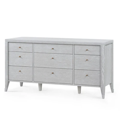 Paola Extra Large 9-Drawer, Soft Gray