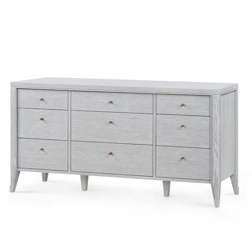 Paola Extra Large 9-Drawer, Soft Gray