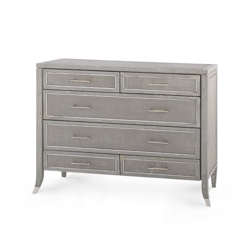 Paulina Large 6-Drawer, Soft Gray