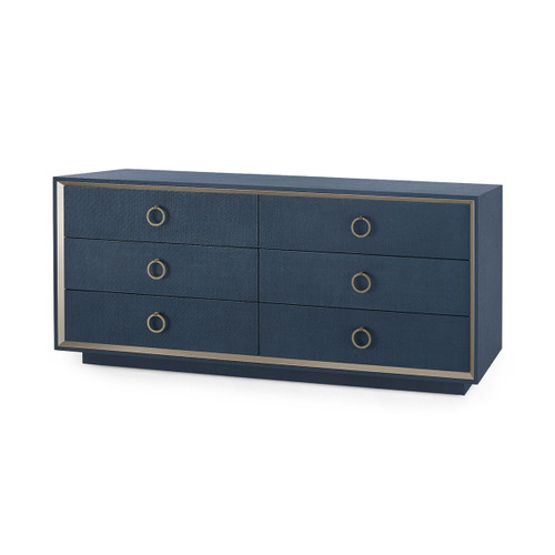 Ansel Extra Large 6-Drawer, Blue Steel
