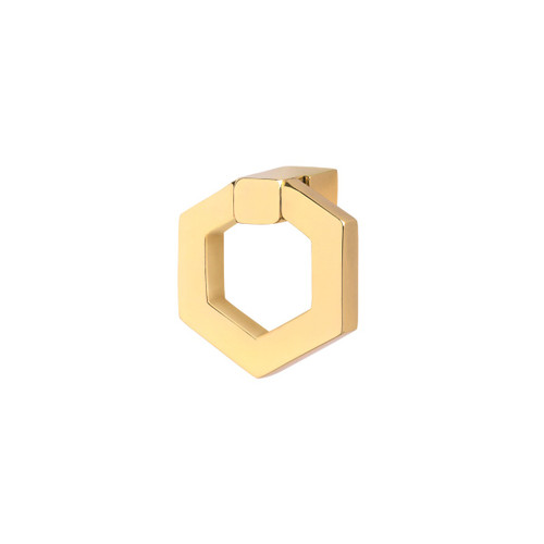 Harper Pull, Polished Brass Harper Pull, Polished Brass