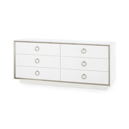 Ansel Extra Large 6-Drawer, Chiffon White