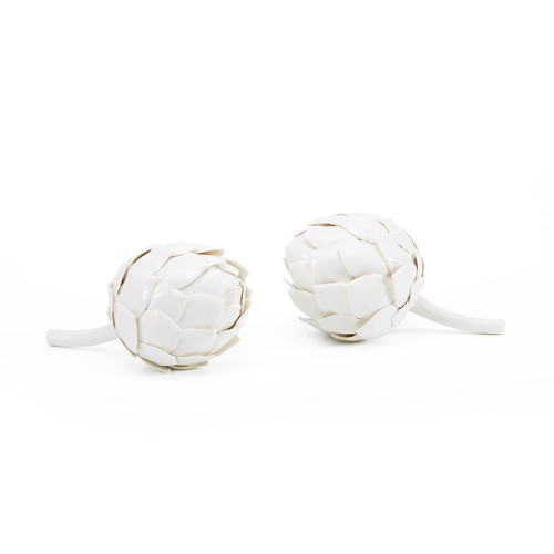 Artichoke Porcelain (Pair), Blanc de Chine