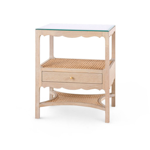 Arianna 1-Drawer Side Table, Sand