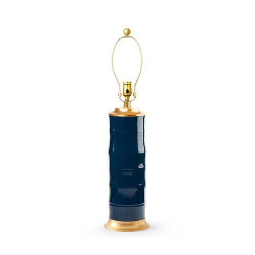 Saigon Lamp Without Shade, Navy Blue