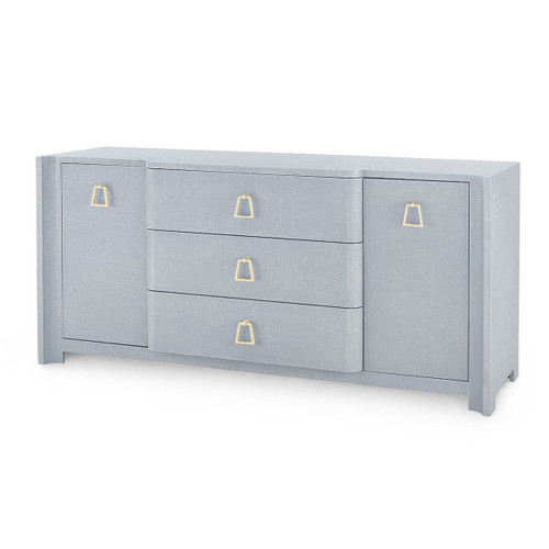 Audrey 3-Drawer & 2-Door Cabinet, Washed Winter Gray