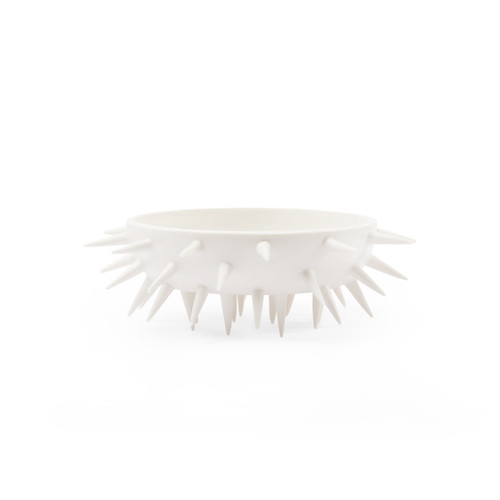 Spine Medium Bowl, Blanc de Chine