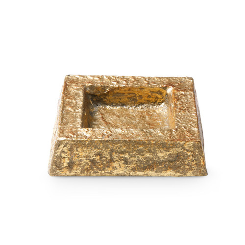 Square Bowl, Gold Leaf