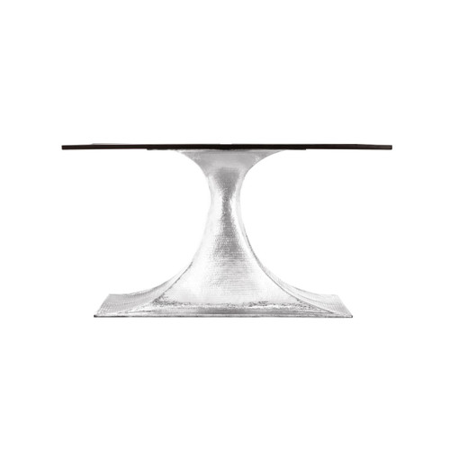 Stockholm Small Oval Table Base, Polished Nickel