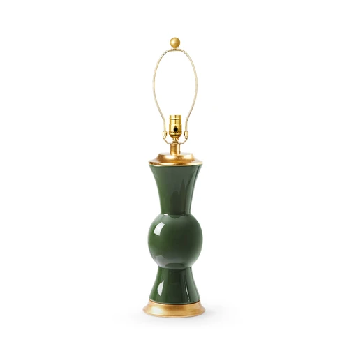 Tao Lamp Without Shade, Dark Green
