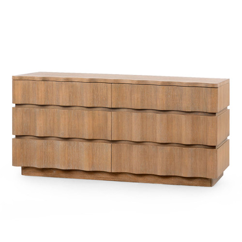 Vanessa 6-Drawer, Almond
