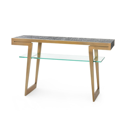 Zelda Console, Antique Brass