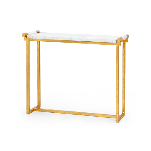 Diana Console Table, Gold Leaf