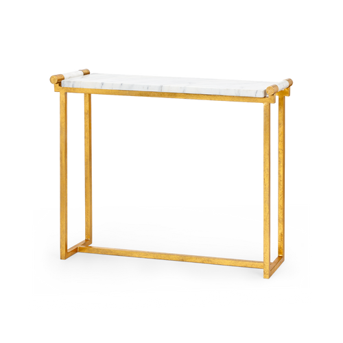 Diana Console Table, Gold Leaf