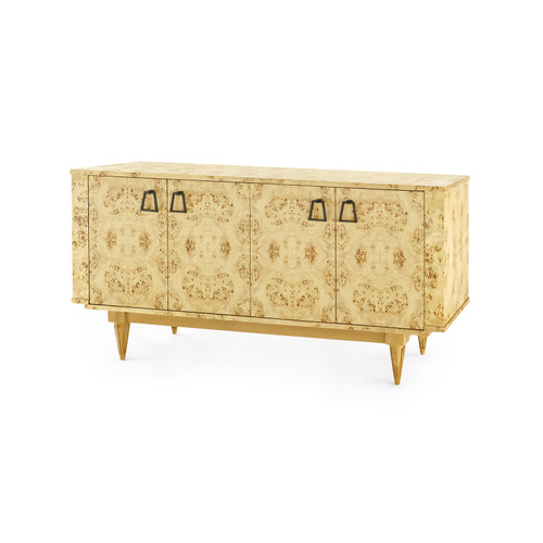 Beau 4-Door Cabinet, Burl