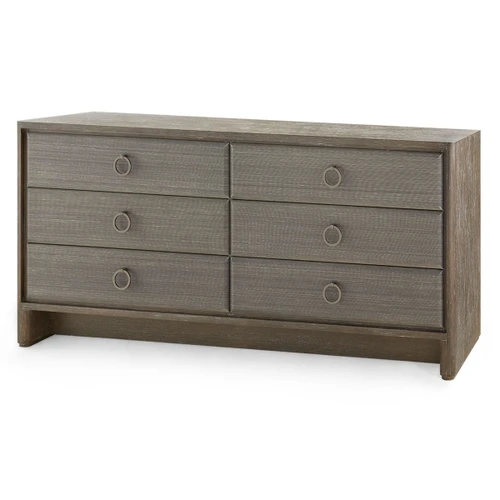Wesley 6-Drawer, Light Mocha Shimmer Weave