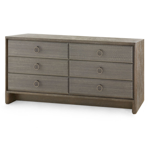Wesley 6-Drawer, Light Mocha Shimmer Weave