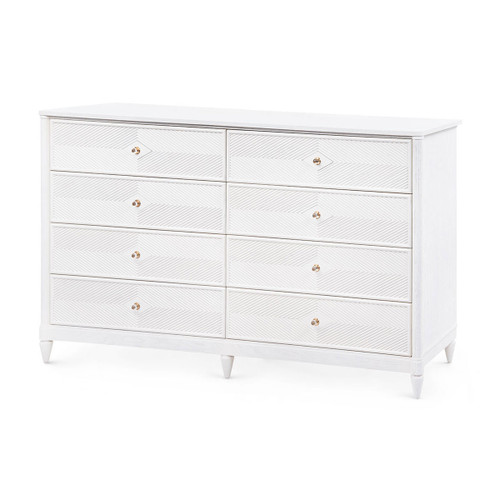 Felicity 8-Drawer, Glazed Whisper White