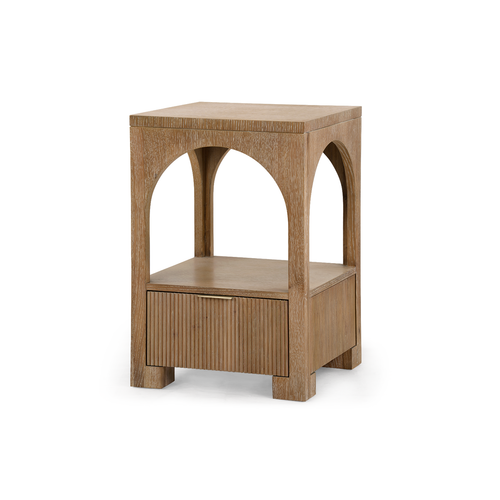 Arcadia 1-Drawer End Table, Soft Glow Oak Arcadia 1-Drawer End Table, Soft Glow Oak