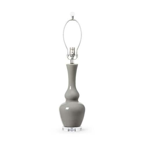 Ansonia Lamp Without Shade, Graphite Glow