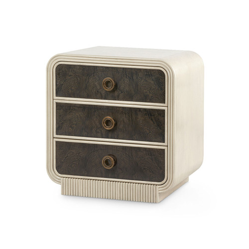 Wyatt 3-Drawer Side Table, Sailcloth Sheen