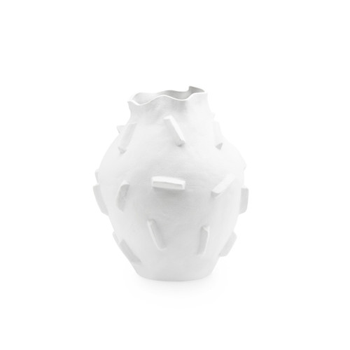 Bracque Large Vase, Cool White
