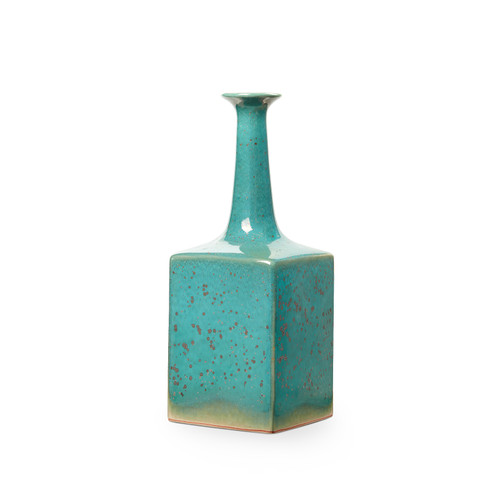 Sandor Large Vase, Mottled Turquoise