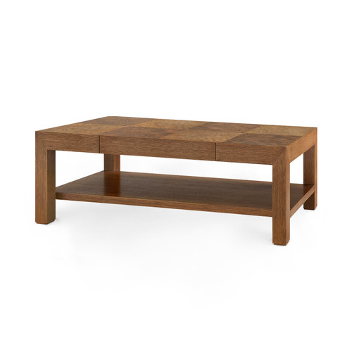 Velma Coffee Table, Honeyed Burl