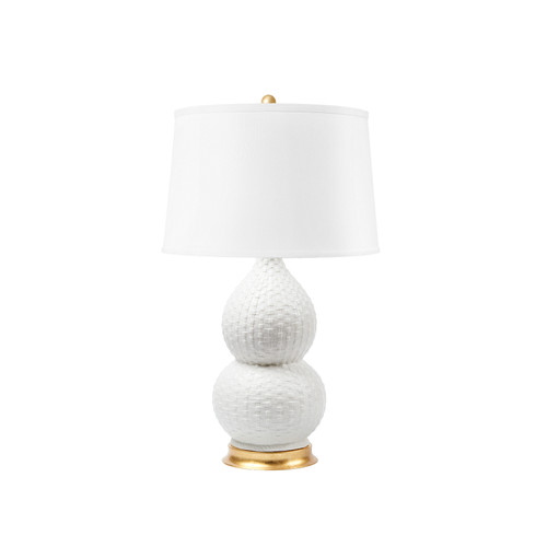 Charlotte Lamp Without Shade, Blanc de Chine