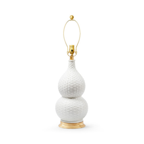 Charlotte Lamp Without Shade, Blanc de Chine