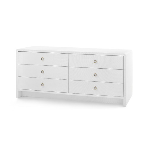 Bryant Linen Extra Wide Large 6-Drawer, Chiffon White