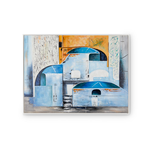 Reggio Framed Canvas, Multi-Color