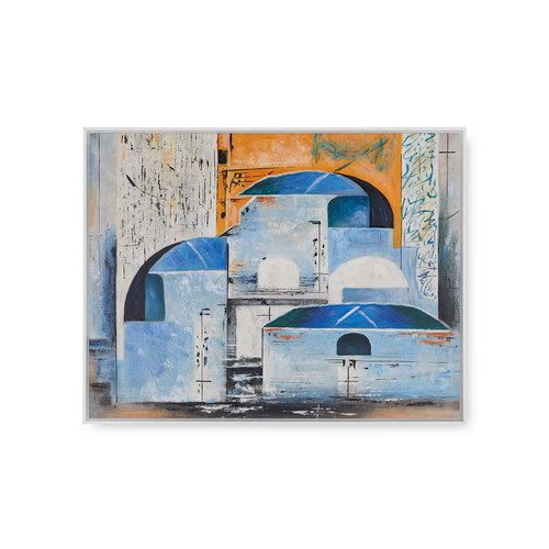 Reggio Framed Canvas, Multi-Color