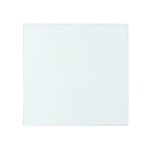 Bethany Large Square Coffee Table Glass Top, Clear