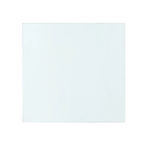 Bethany Large Square Coffee Table Glass Top, Clear