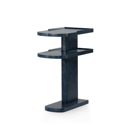 Casey Side Table, Azure Burl