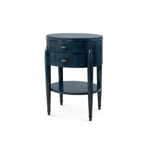 Natalie 2-Drawer Side Table, Dusky Ocean