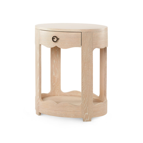 Scarlett 1-Drawer Side Table, Sand