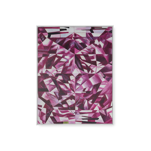 Asha Framed Canvas, Purple
