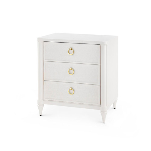 Fairfax 3-Drawer Side Table, Vanilla