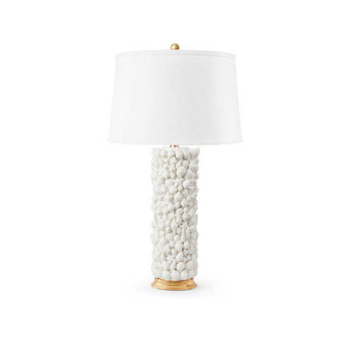 Sanibel Lamp Without Shade, Blanc de Chine