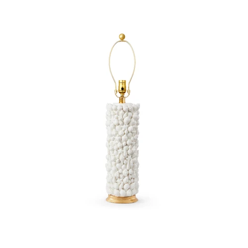 Sanibel Lamp Without Shade, Blanc de Chine