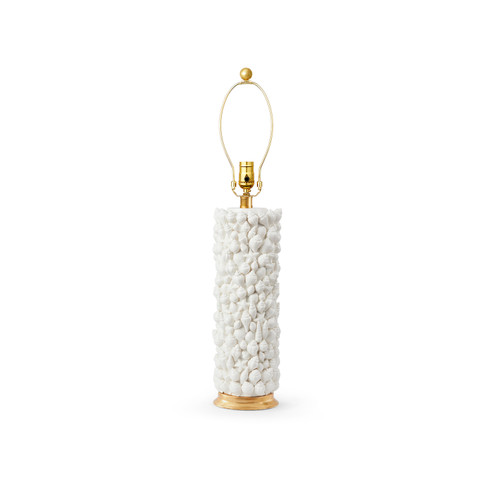 Sanibel Lamp Without Shade, Blanc de Chine