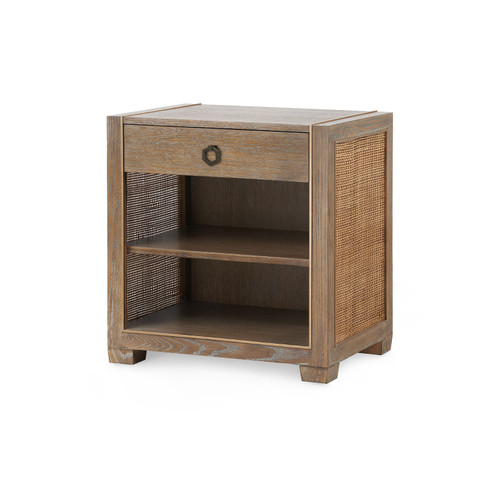Karen 1-Drawer Side Table, Driftwood