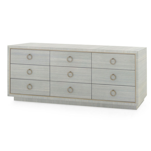 Parker Extra Large 9-Drawer, Slate Blue Shimmer