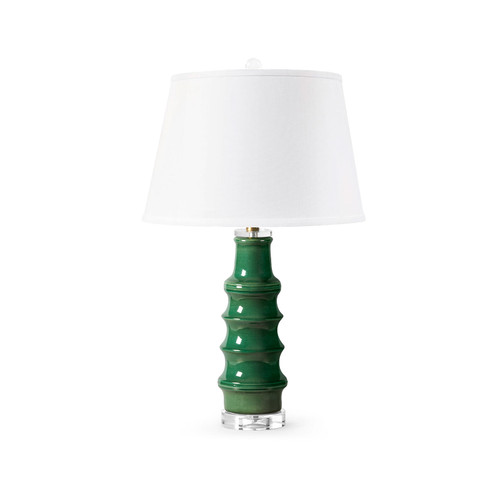 Jesse Lamp with Shade 16-inch White Linen, with Gold, Sherwood Forest